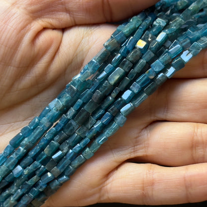 Blue Apatite Rectangular Faceted Beads, 41 cm – view 1 of 2