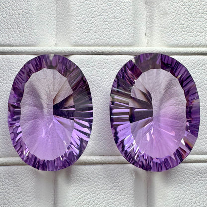 Purple Amethyst Oval Faceted Loose Stone – view 1 of 6