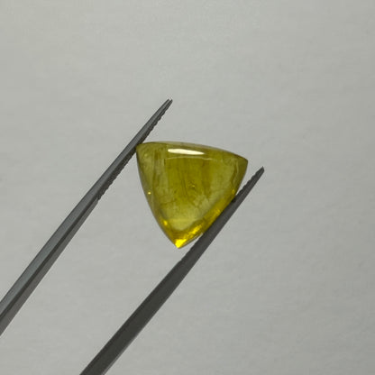 Yellow Tourmaline Triangular Cabochon, 11.56 ct – view 4 of 17
