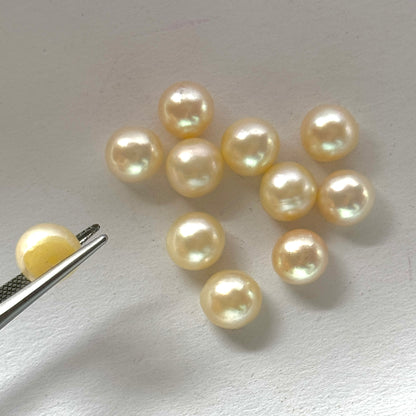 White Pearl Pear Cabochon Pair – view 2 of 4