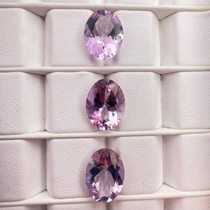Purple Amethyst Oval Faceted Loose Stone – view 2 of 5