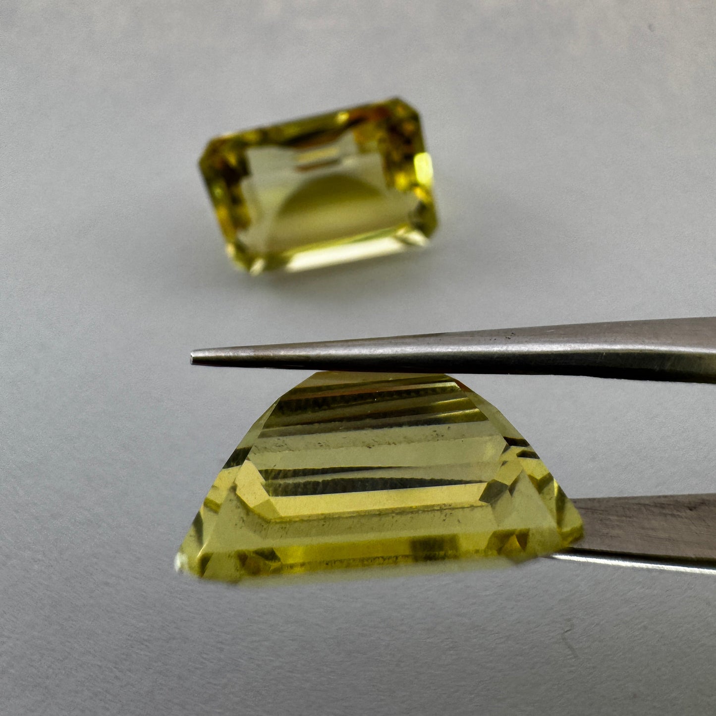 Radiant Lemon Citrin Emerald Cut