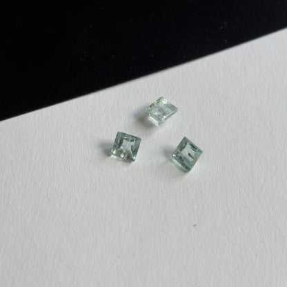 Cornflower Blue Aquamarine Square Cabochon, 1.18-1.32 ct – view 3 of 3