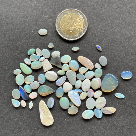 Australian Opals Lightning Ridge Rainbow Surprise Pack Of 5 Pieces