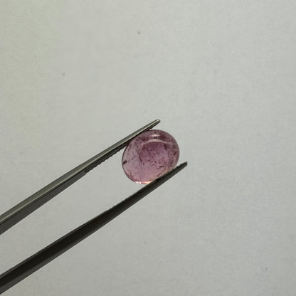 Blush Pink Tourmaline Oval Cabochon, 4.95 ct, 11x9 mm – view 1 of 2