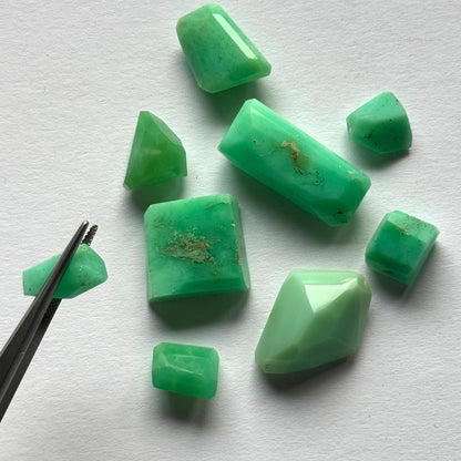 Blue Chrysoprase Fancy Faceted Beads – view 3 of 5