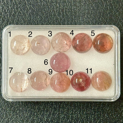 Tourmaline Round Cabochon, 4.5 ct, 10-10.3 mm – view 1 of 5