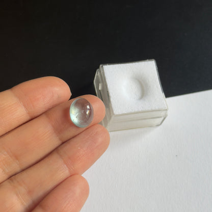 Aquamarine Cabochon, 4.44 ct, 9.8x11.8 mm – view 1 of 2