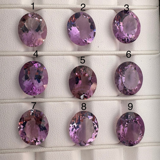 Captivating Purple Amethyst Oval Shape with Shimmering Facets
