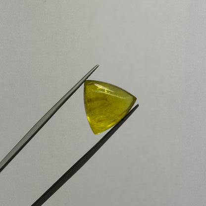 Yellow Tourmaline Triangular Cabochon, 11.56 ct – view 8 of 17