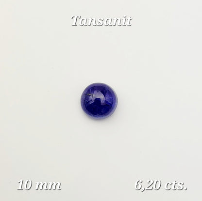 Blue Tanzanite Round Cabochon, 6.20 ct – view 4 of 4