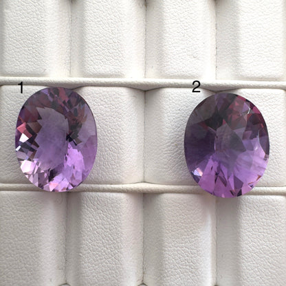 Purple Amethyst Oval Faceted Loose Stone, 13.44 ct, 17.8x14.5 mm – view 1 of 8