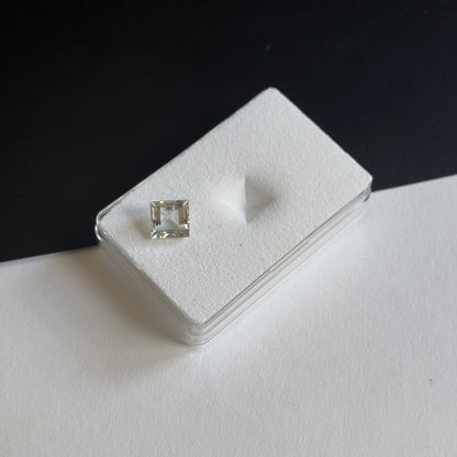 Blue Aquamarine Square Faceted Loose Stone, 3.03 ct, 8x8 mm – view 1 of 2