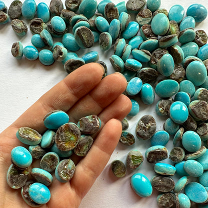 Blue Turquoise Oval Cabochon – view 2 of 5