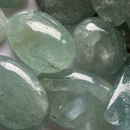 Blue Aquamarine Oval Beads – view 5 of 15