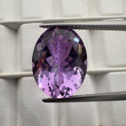 Purple Amethyst Oval Faceted Loose Stone, 8.99 ct – view 6 of 8