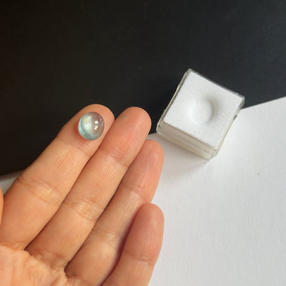 Aquamarine Cabochon, 4.44 ct, 9.8x11.8 mm – view 2 of 2