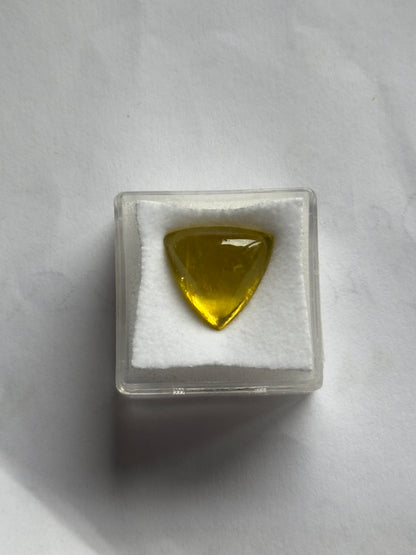 Yellow Tourmaline Triangular Cabochon, 11.56 ct – view 17 of 17