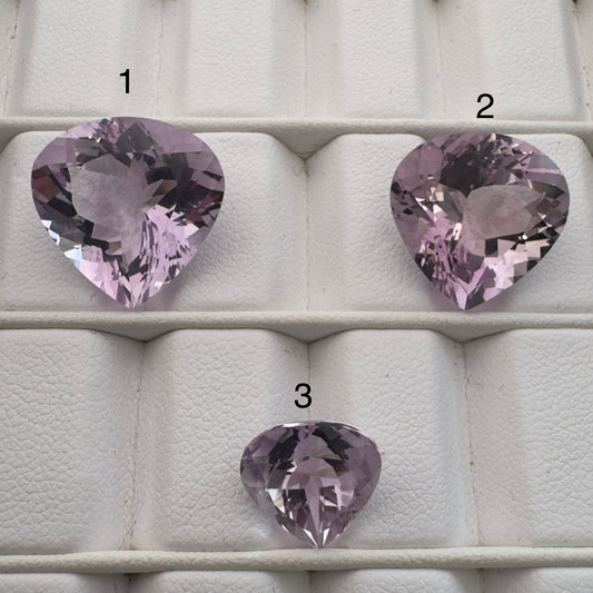 Mesmerizing  Trillion Cut Amethyst Faceted