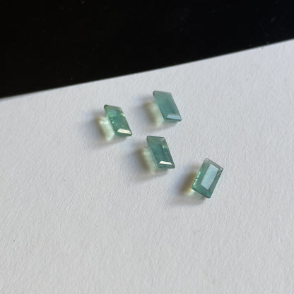 Green Apatite Baguette Faceted Loose Stone, 10x5 mm – view 2 of 6