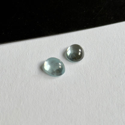 Blue Aquamarine Oval Cabochon – view 3 of 4