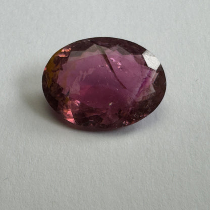 Purple Tourmaline Oval Loose Stone, 7.72 ct, 16.5x12.3 mm – view 3 of 3