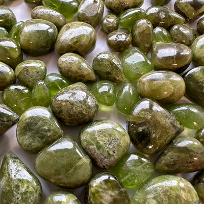 Green Chrome Diopside Drop Beads – view 1 of 9