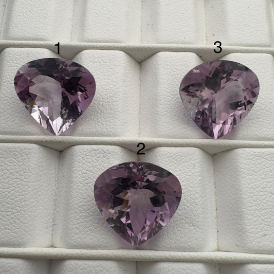 Unique Amethyst Trillion Cut Faceted