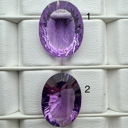 Purple Amethyst Oval Faceted Loose Stone – view 1 of 6