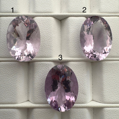 Purple Amethyst Oval Faceted Loose Stone – view 1 of 2