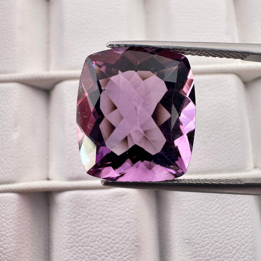 Radiant  Beauty of  Antique Cut Amethyst 12.12cts