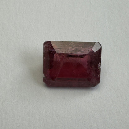 Purple Tourmaline Rectangular Loose Stone, 6.19 ct, 12x9.6 mm – view 3 of 3