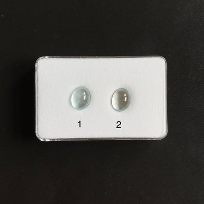 Blue Aquamarine Oval Cabochon – view 2 of 4
