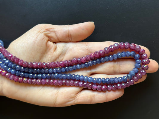 Stunning Combination of Colours! Dark Sapphire and Ruby