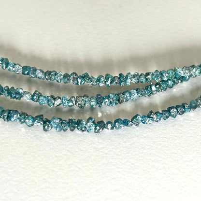Blue Diamond Beads, 18 ct, 45 cm – view 11 of 12