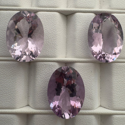 Purple Amethyst Oval Faceted Loose Stone – view 2 of 2