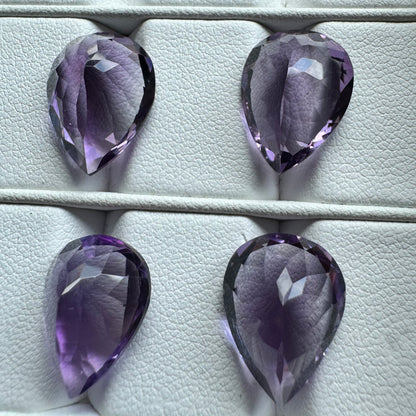 Purple Amethyst Drop Faceted Loose Stone – view 5 of 6