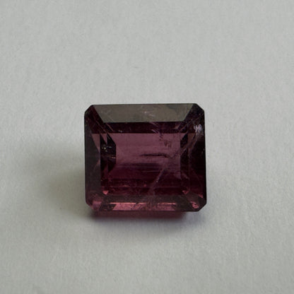 Purple Tourmaline Rectangular Loose Stone, 5.14 ct, 9.70x8.63 mm – view 1 of 3