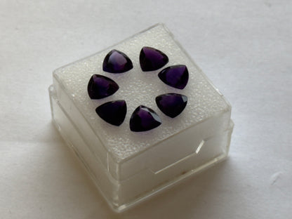 Purple Amethyst Trillion Faceted Loose Stone, 4.74 ct – view 1 of 4