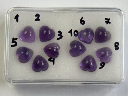 Purple Amethyst Heart Cabochon, 18.66 ct – view 5 of 5