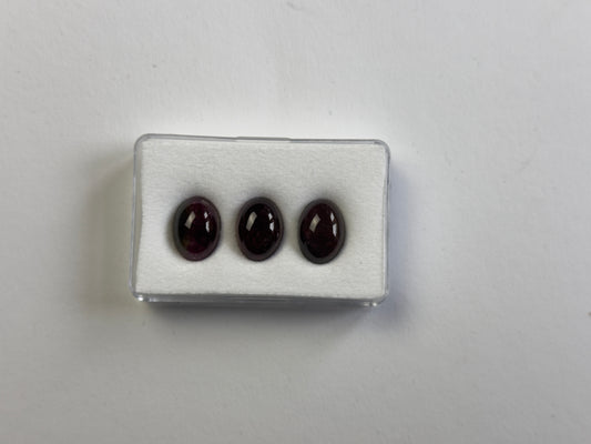 Dark Pink Tourmaline Cabochon Oval 14 x 10 mm