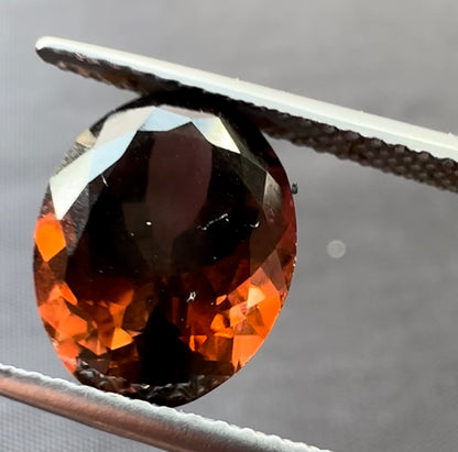 Orange Tourmaline Oval Loose Stone, 3.4 ct, 11x8.6 mm – view 3 of 3