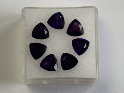 Purple Amethyst Trillion Faceted Loose Stone, 4.74 ct – view 3 of 4