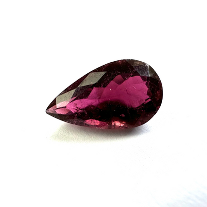 Purple Tourmaline Drop Loose Stone, 6.83 ct, 17.5x10 mm – view 1 of 3