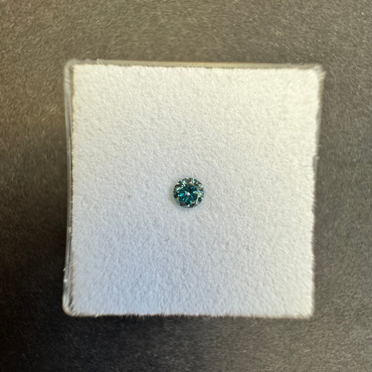 Natural Blue Diamond  3mm 0.11cts