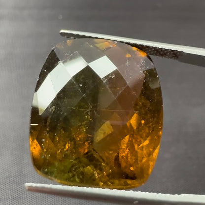 Orange Tourmaline Rectangular Loose Stone, 20.12 ct, 19.2x16.0 mm – view 2 of 3