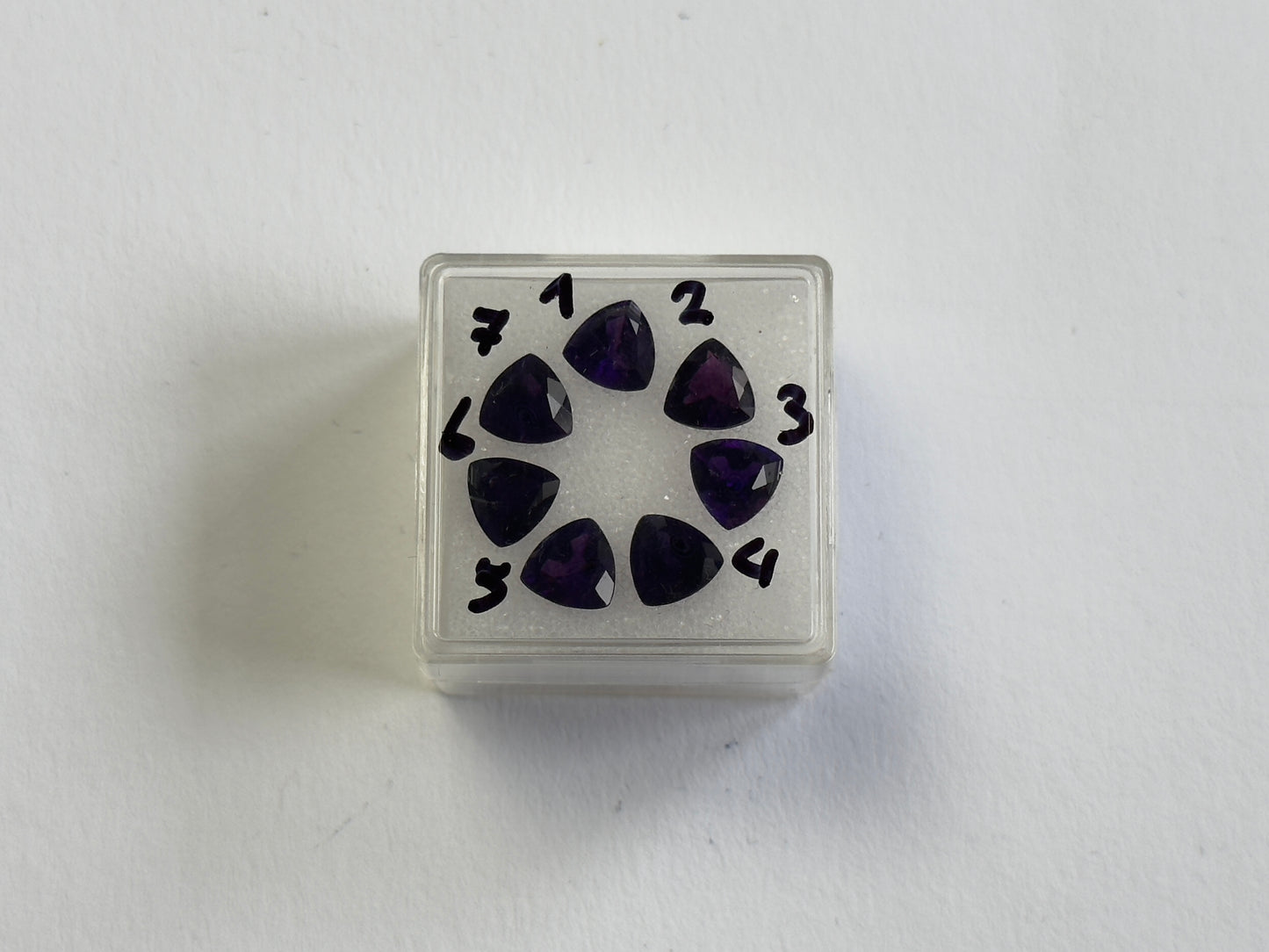 Purple Amethyst Trillion Faceted