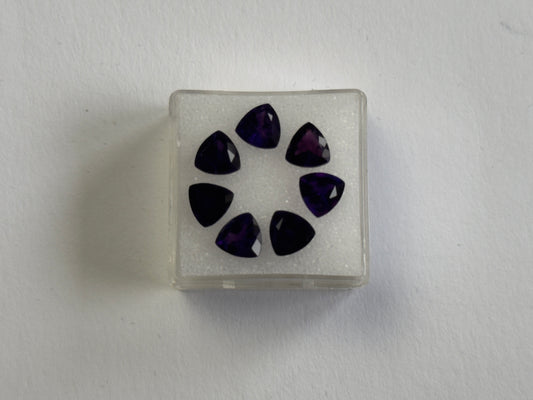 Purple Amethyst Trillion Faceted