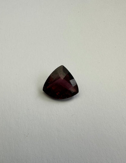 Purple Tourmaline Triangular Faceted Loose Stone, 6.09 ct, 12.7x14 mm – view 2 of 3