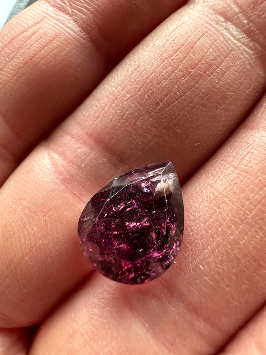 Eb001389, Tourmaline, 7.54 cts, 14.5x 11x 8 mm, Tear